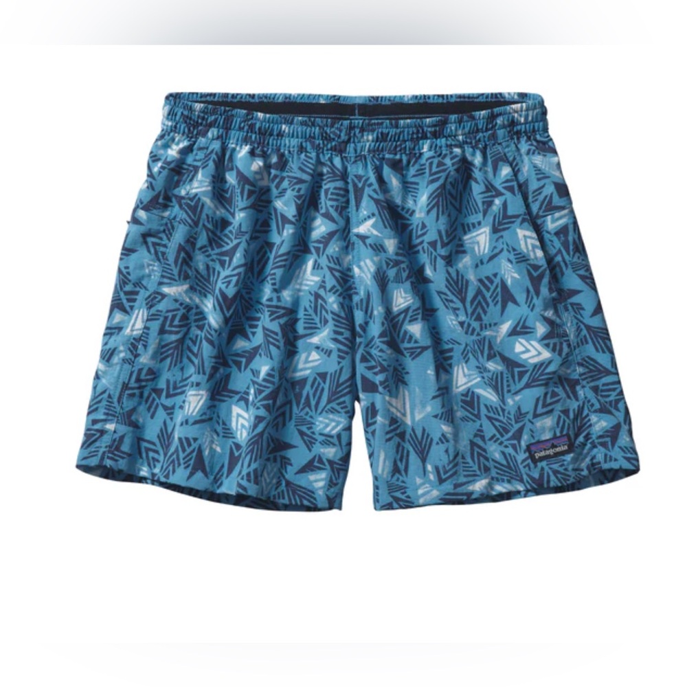 🏔Patagonia Baggies Women's Blue Geometric Arrows
Hiking Camping Shorts Size M